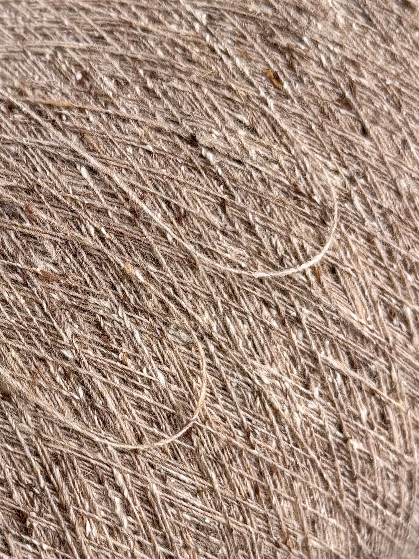 Zimpfer Wolle Selezione Art. Cardiff Tweed Nm 1/10500 – Merino Seide Garn col. Leinen